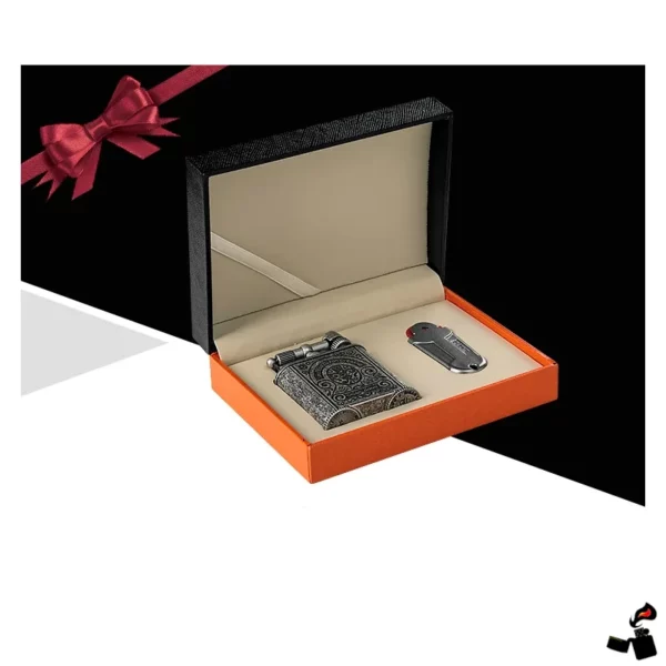 Briquet CIGARLOONG – Luxe Rétro Perce-Cigare Boîte