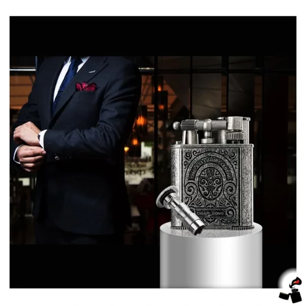 Briquet CIGARLOONG – Luxe Rétro Perce-Cigare Homme