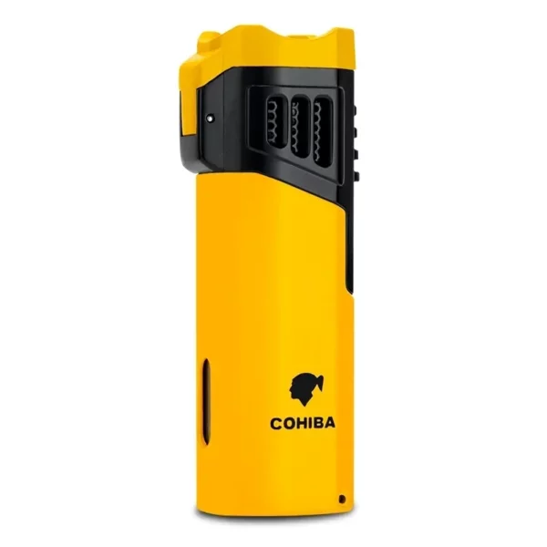 Briquet COHIBA 3 Jets Torche Cigares BBQ Jaune
