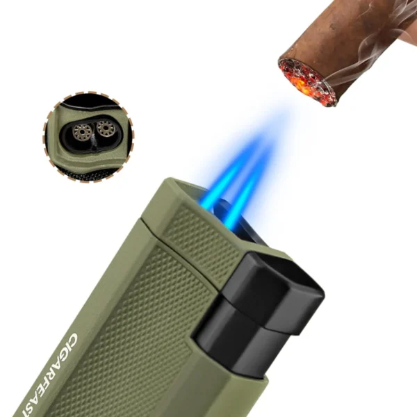 Briquet 2 Jets pour Fumeurs de Cigares