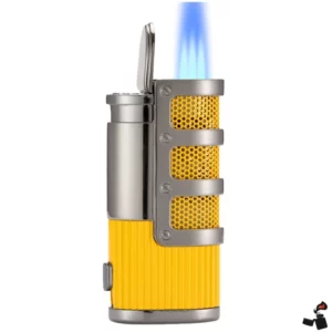 Briquet Cigare Torche 3 Jets Perce-Cigare