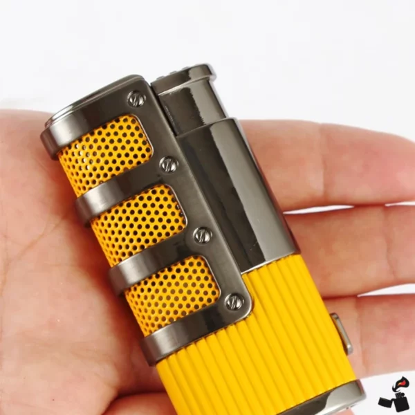 Briquet Cigare Torche Triple Flamme + Coupe‑Poinçon Main