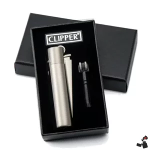 Briquet Clipper Métal à Meule – Flamme Douce
