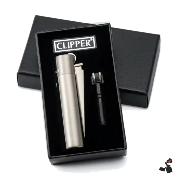 Briquet Clipper Métal à Meule – Flamme Douce