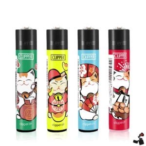 Briquet Clipper Mini 4 Pièces à Pierre