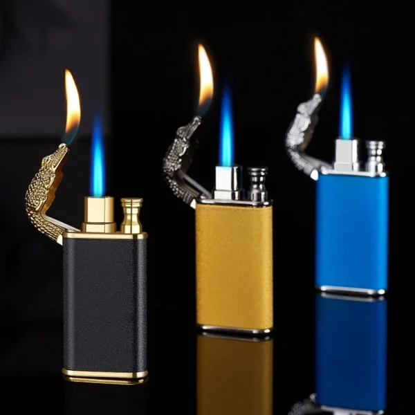 briquet dauphin avec double flamme