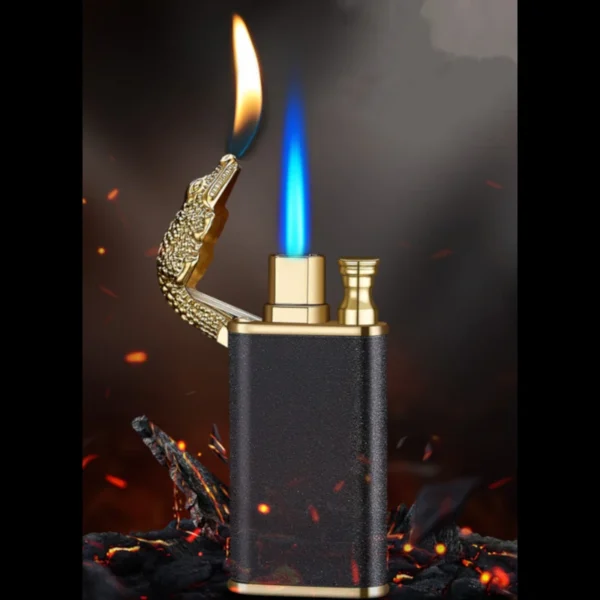 briquet design dauphin double flamme