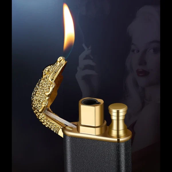 accessoire fumeur briquet crocodile