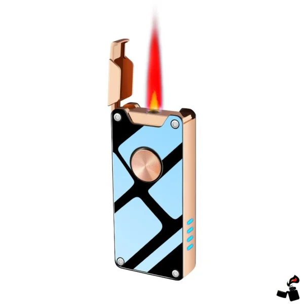 Briquet Double Flamme Gaz et Electrique Briquet Tempête Électrique Gaz USB