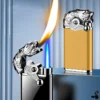 briquet design tigre double flamme