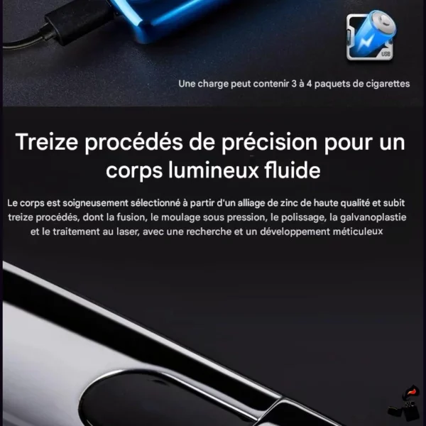 Briquet Électrique Double Arc Induction Capteur Tactile Procédé
