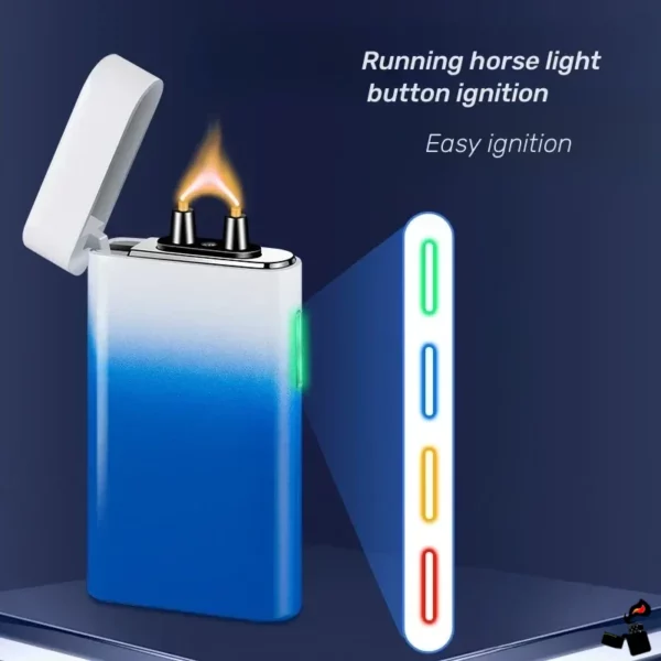 Briquet Électrique Double Arc LED – Recharge USB-C Bouton