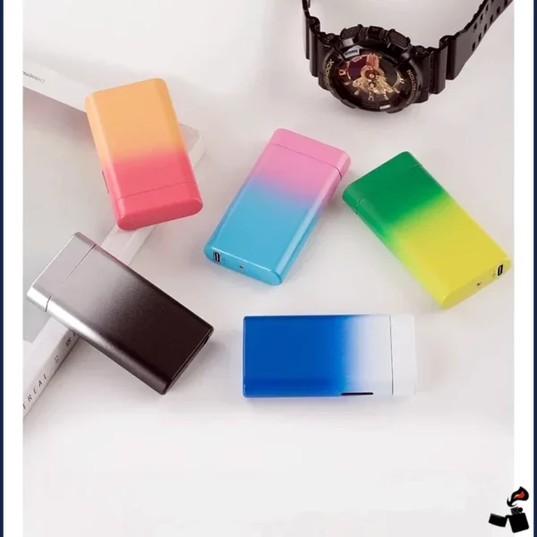 Briquet Électrique Double Arc LED – Recharge USB-C Couleur