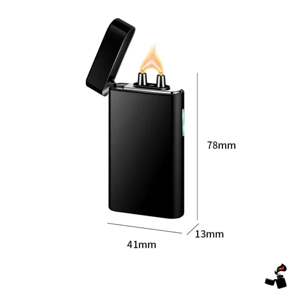 Briquet Électrique Double Arc LED – Recharge USB-C Taille