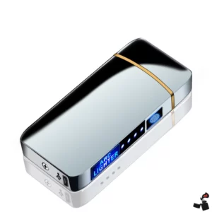Briquet Électrique Double Arc USB – Écran LED