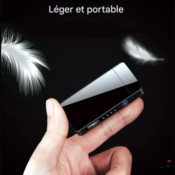 Briquet Électrique Double Arc USB – Écran LED Léger