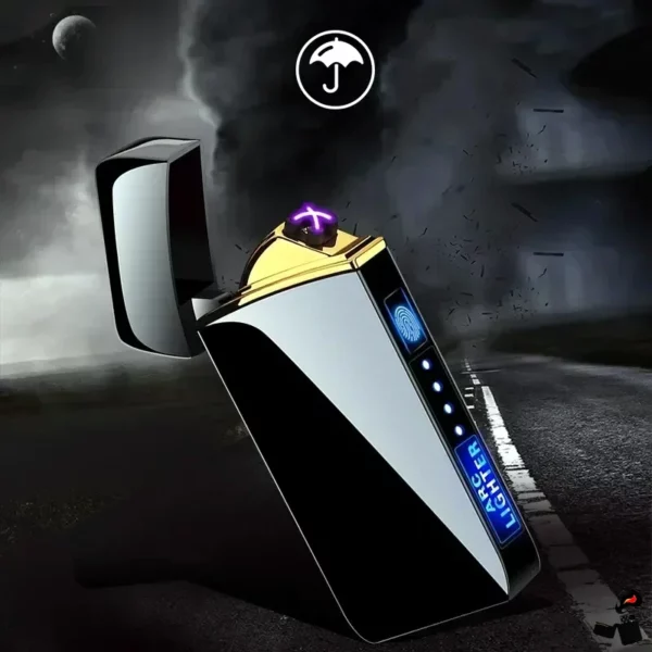 Briquet Électrique Double Arc USB – Écran LED PLui