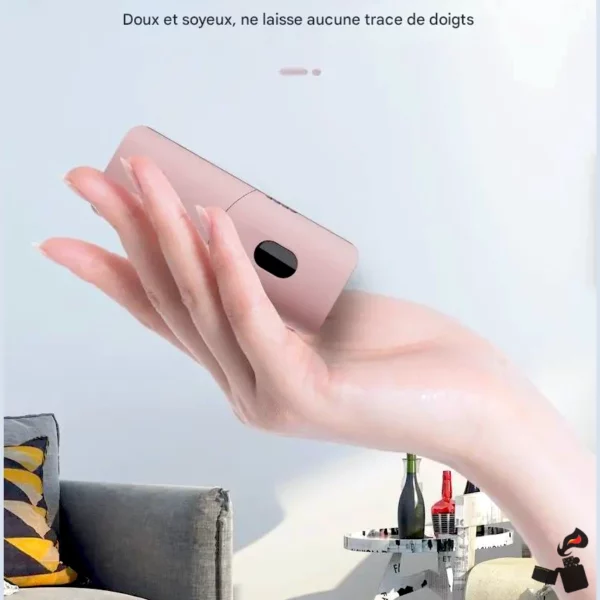 Briquet Électrique SOLOMÉ V5 – Double Arc USB-C, Texture Voiture Doux