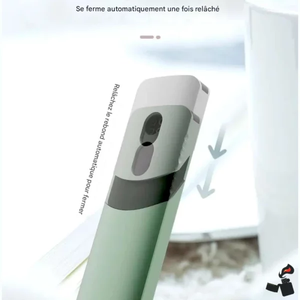 Briquet Électrique SOLOMÉ V5 – Double Arc USB-C, Texture Voiture Ouvert