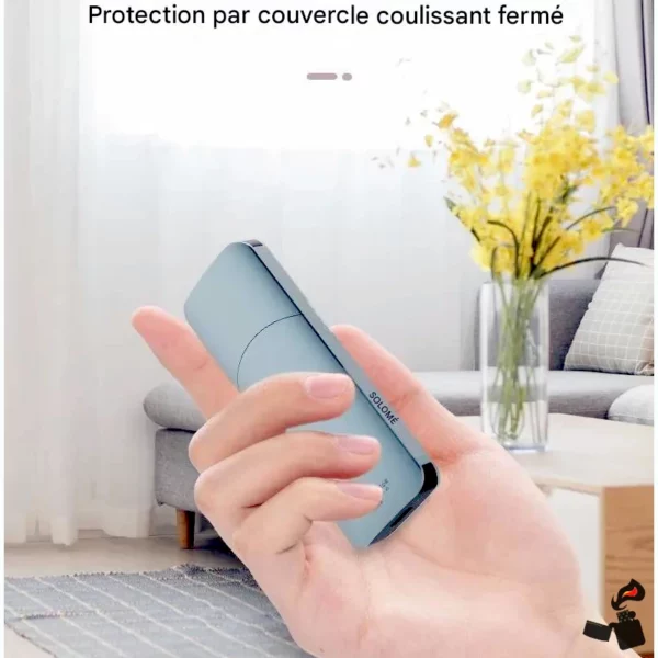 Briquet Électrique SOLOMÉ V5 – Double Arc USB-C, Texture Voiture Protection