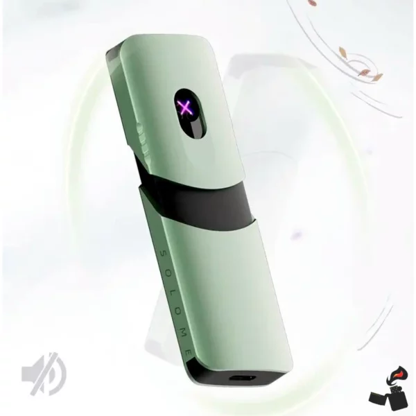Briquet Électrique SOLOMÉ V5 – Double Arc USB-C, Texture Voiture Vent
