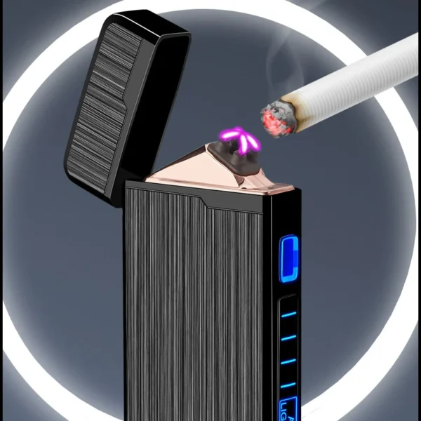 Briquet Electrique USB Double Arc Cigarette Briquet Électrique USB Double Arc