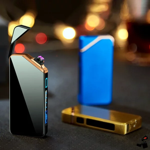 Briquet Électrique USB Double Arc – Métal Tactile Modèles