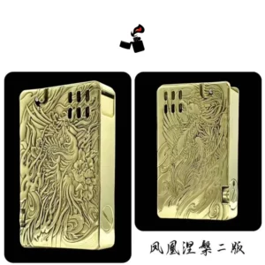 Briquet Essence Laiton – Allumage Catapulte Semi-Automatique