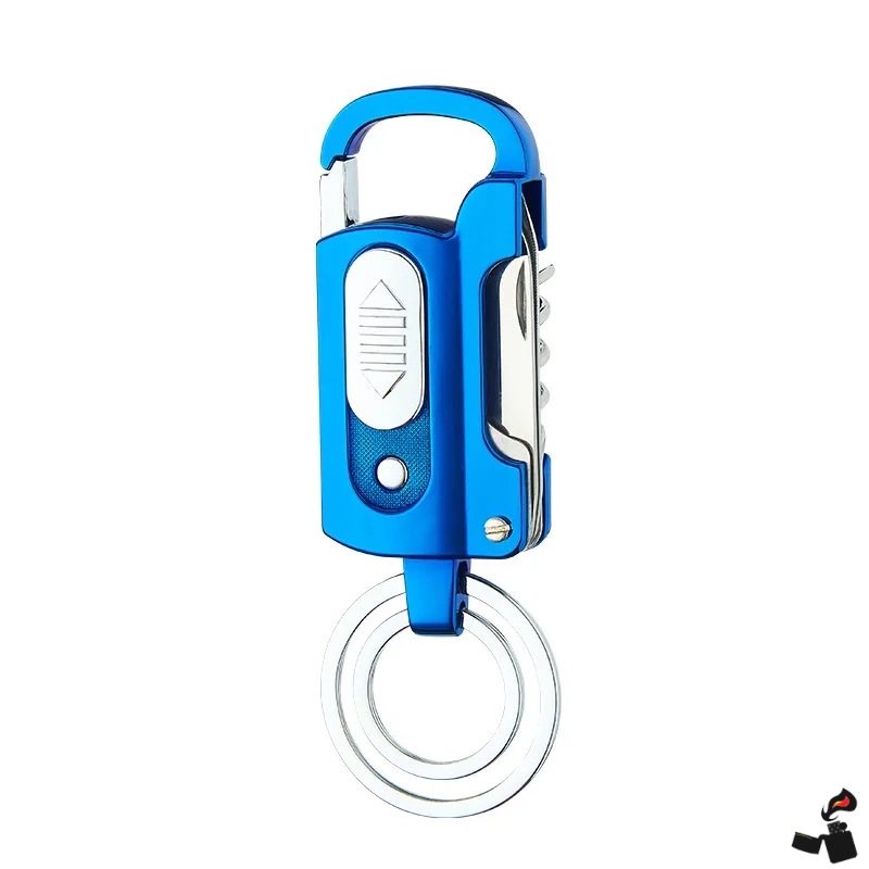 Briquet Filament Porte-Clés Multifonction USB 1 Briquet Filament Porte-Clés Multifonction USB Bleu