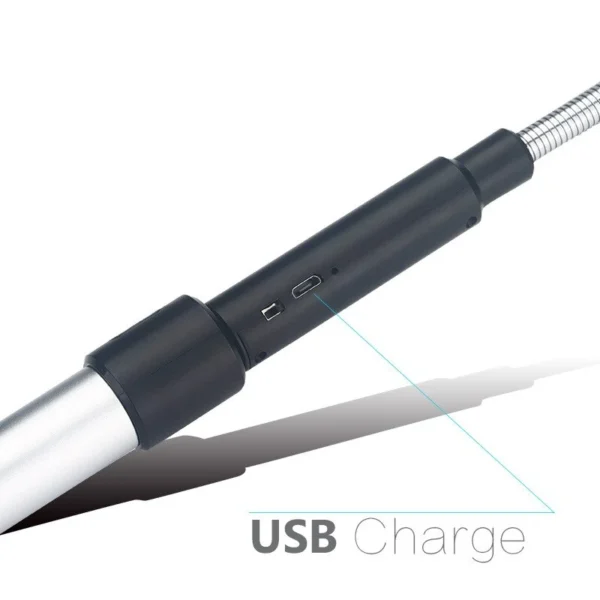 Briquet Long Telescopique Arc USB Charge Briquet Long Télescopique Arc USB
