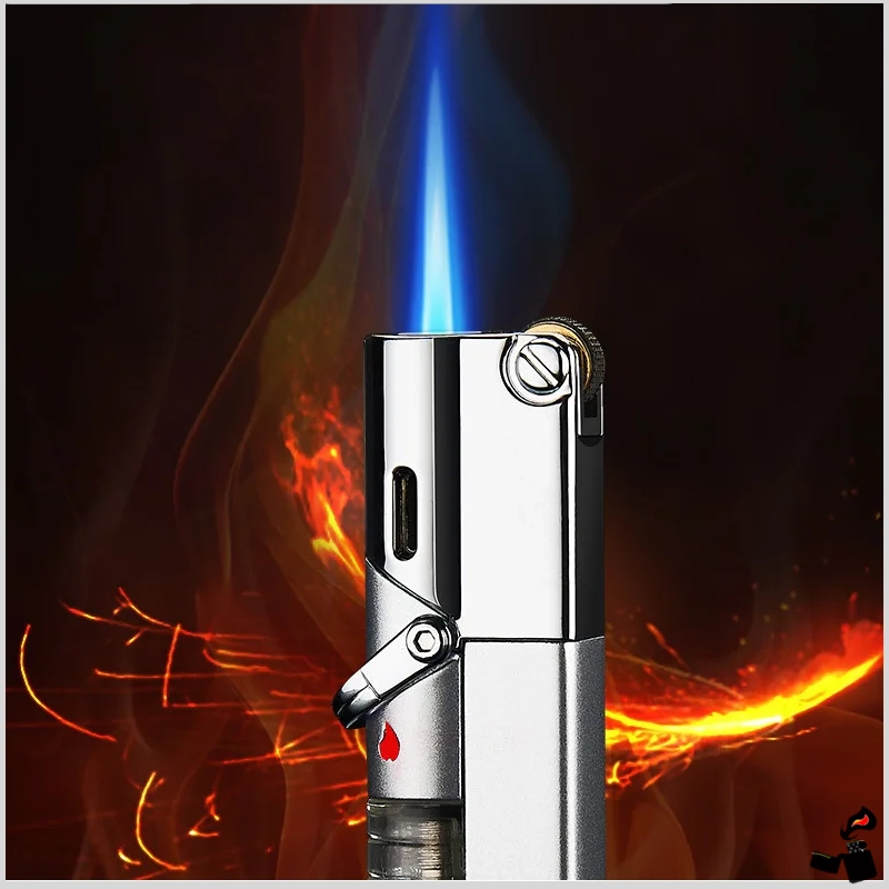 Briquet Métal Aomai Pierre Flamme Jet 2 Briquet Métal Aomai Pierre Flamme Jet Flamme