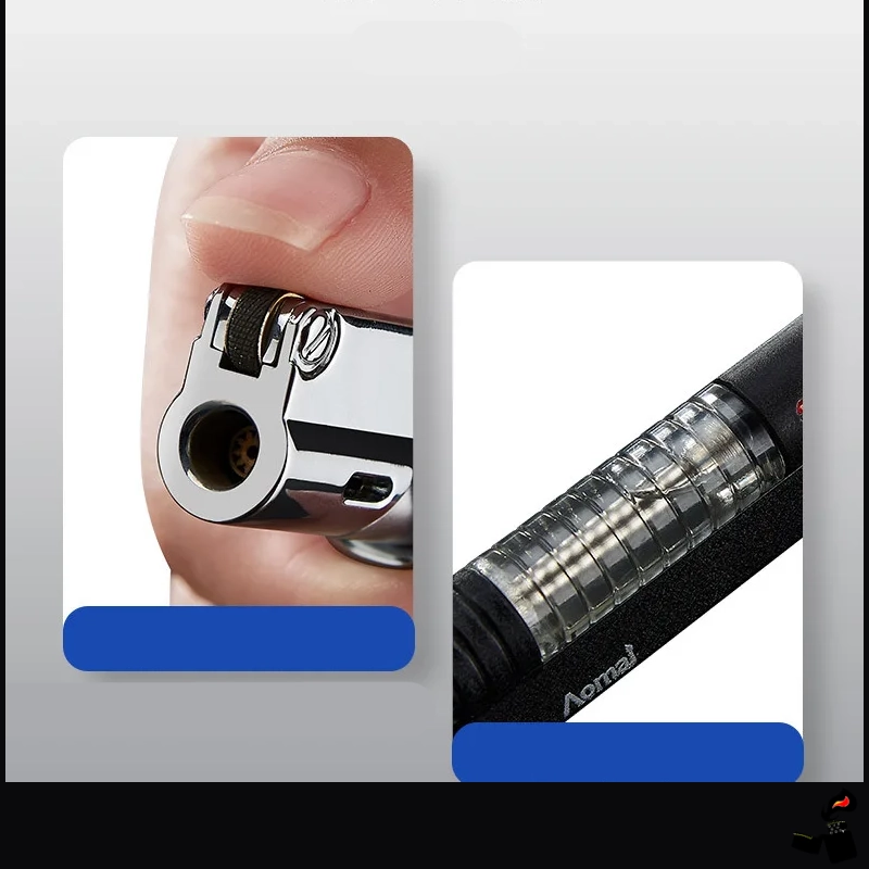 Briquet Métal Aomai Pierre Flamme Jet 9 Briquet Métal Aomai Pierre Flamme Jet Meule
