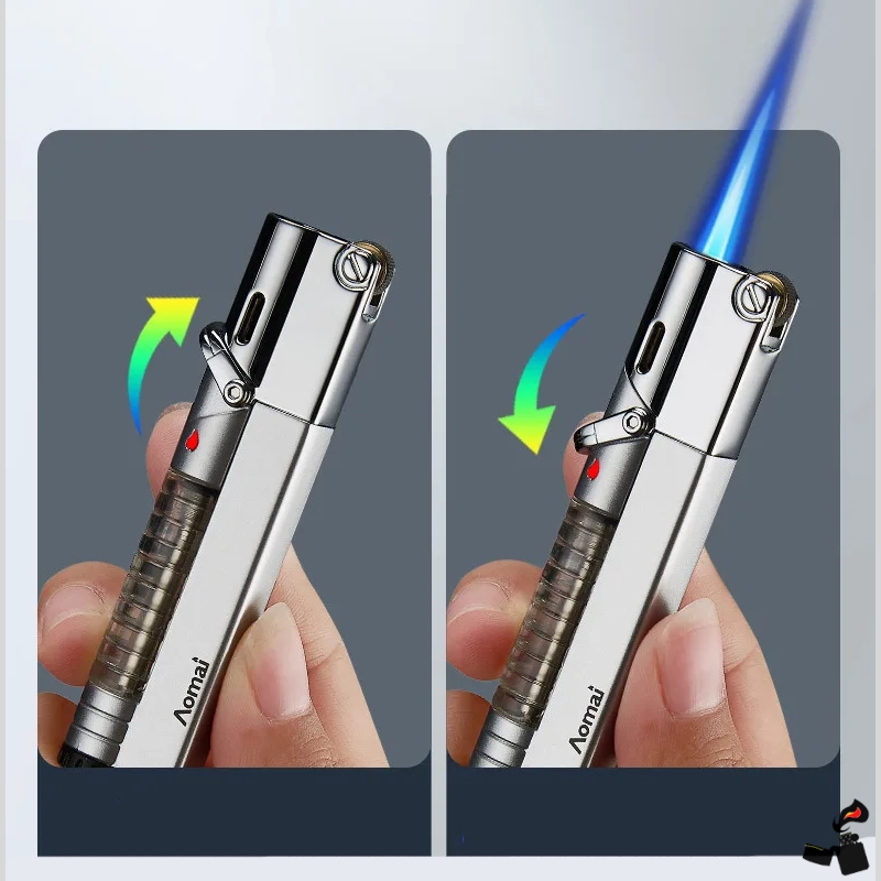 Briquet Métal Aomai Pierre Flamme Jet 8 Briquet Métal Aomai Pierre Flamme Jet Ouverture