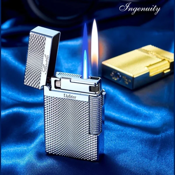 briquet en métal avec flamme réglable