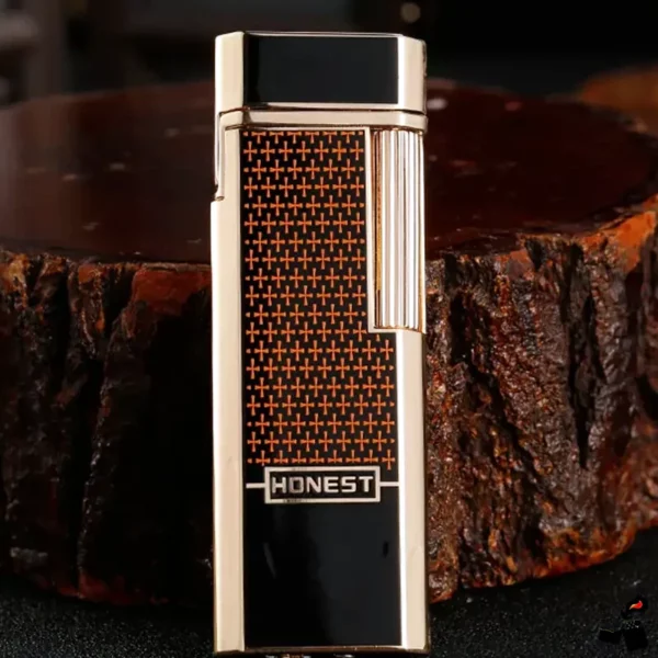 Briquet Mince Allumage Latérale Croix Logo