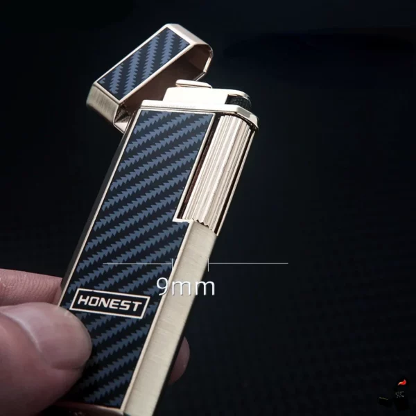 Briquet Mince Allumage Latérale Taille