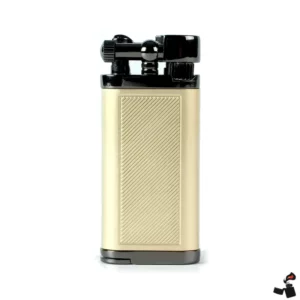 Briquet pour Pipe – Flamme Oblique 45° | Métal Premium, Silex