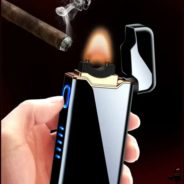 Briquet Plasma Électrique USB – Haute Puissance, LED & Sécurité Intelligente Allume
