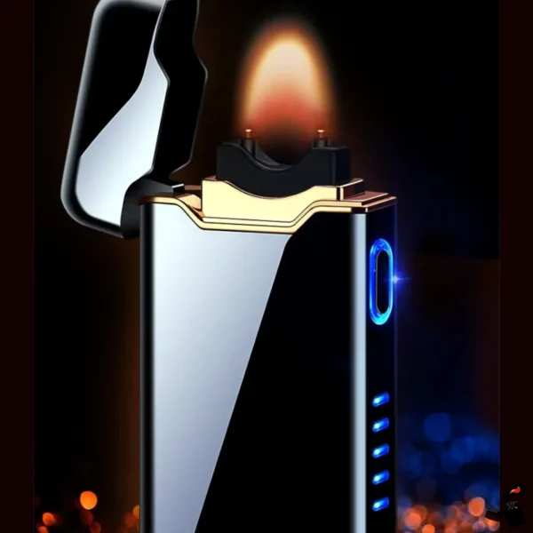 Briquet Plasma Électrique USB – Haute Puissance, LED & Sécurité Intelligente Flamme