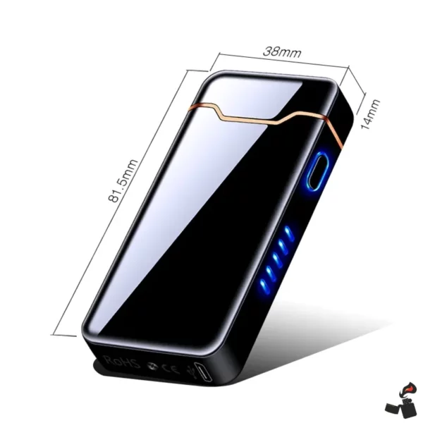 Briquet Plasma Électrique USB – Haute Puissance, LED & Sécurité Intelligente Taille