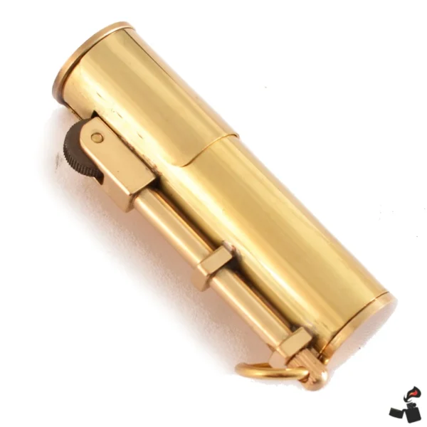 briquet flamme ouverte vintage en cuivre