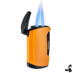 Briquet Torche Flamme 2 Jets pour Cigare