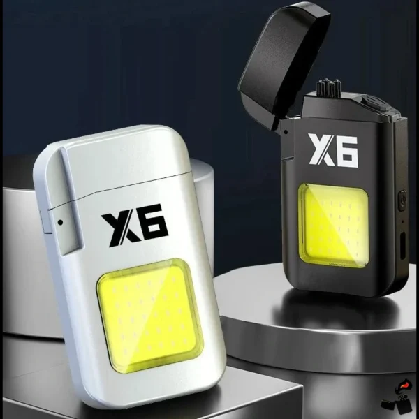 briquet électrique double lumière LED