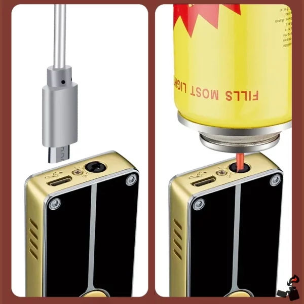 Briquet USB Induction Flamme Jet Charger