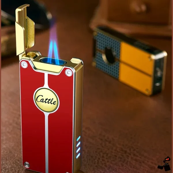 Briquet USB Induction Flamme Jet Rouge