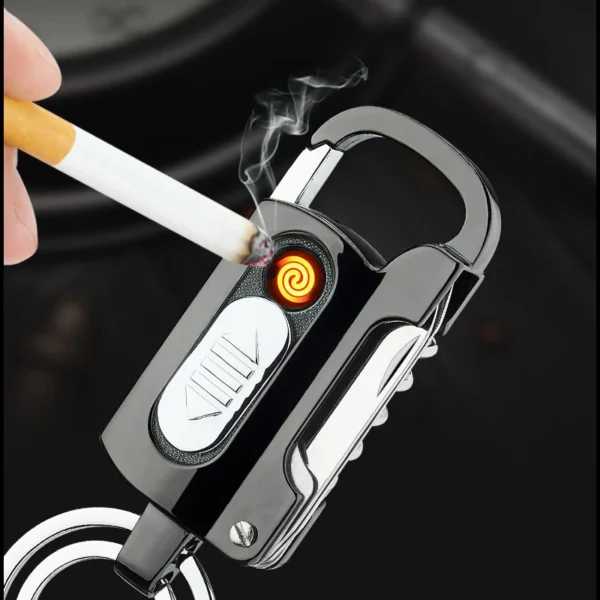 Briquet USB Porte Clef Lampe Cigarette Briquet USB Porte-Clef Lampe
