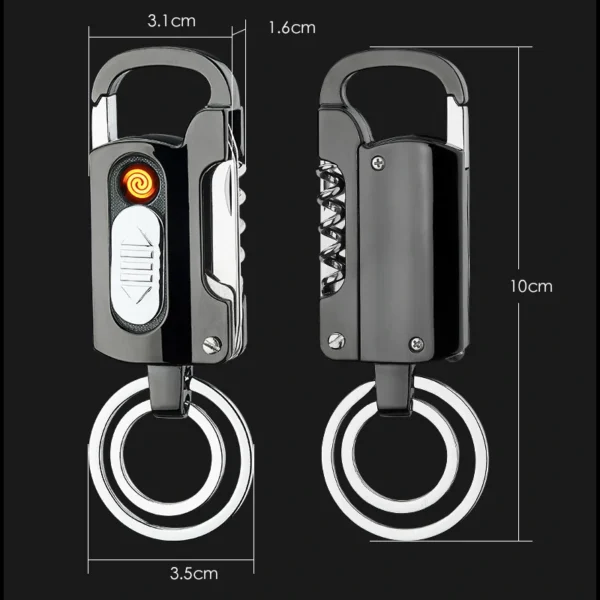 Briquet USB Porte Clef Lampe Taille Briquet USB Porte-Clef Lampe