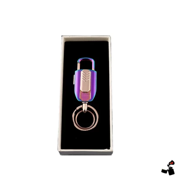 Briquet USB Résistant au Vent Porte-Clés