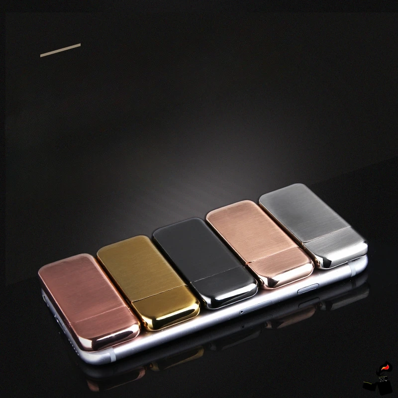 Briquet à Gaz / Pierre Ultra-Fin Iridescent 5 Briquet à Gaz Ultra-Fin à Pierre Iridescent Couleur