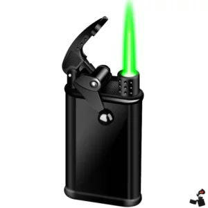 Briquet à Levier Flamme Jet Colorée Coupe-Vent